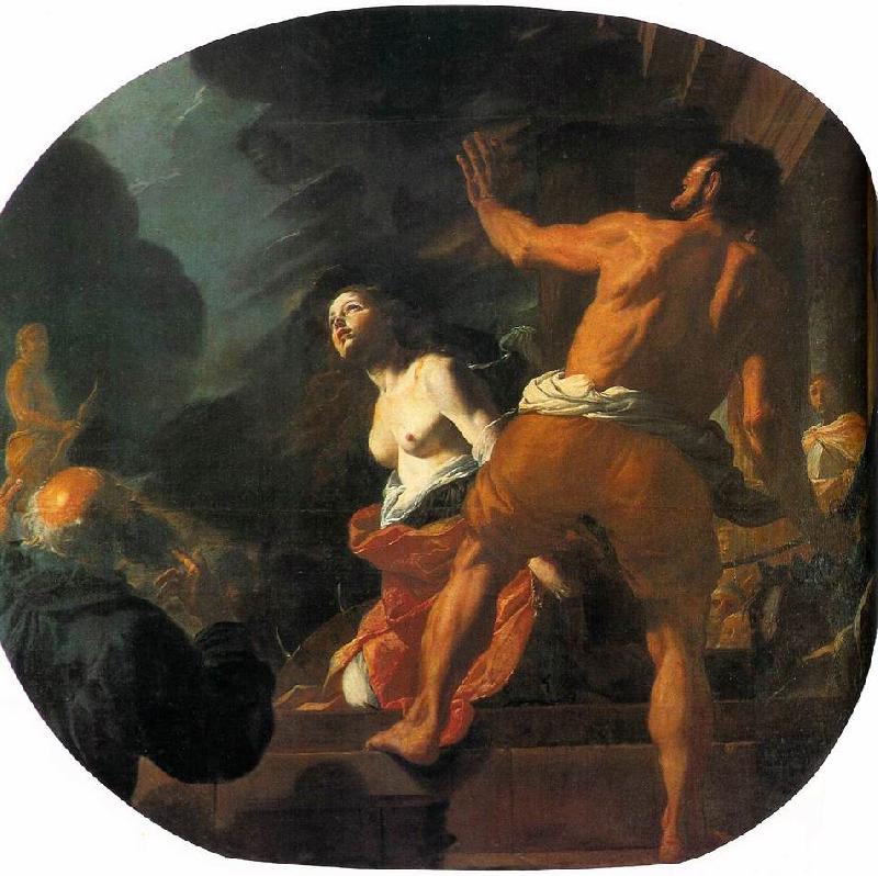 PRETI, Mattia Beheading of St. Catherine ag Sweden oil painting art